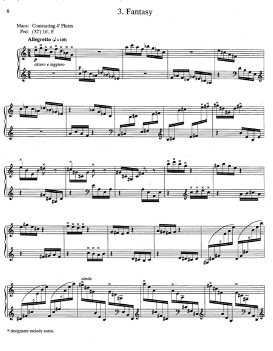 Partita on Westminster Abbey Organ scores gallery preview page 3