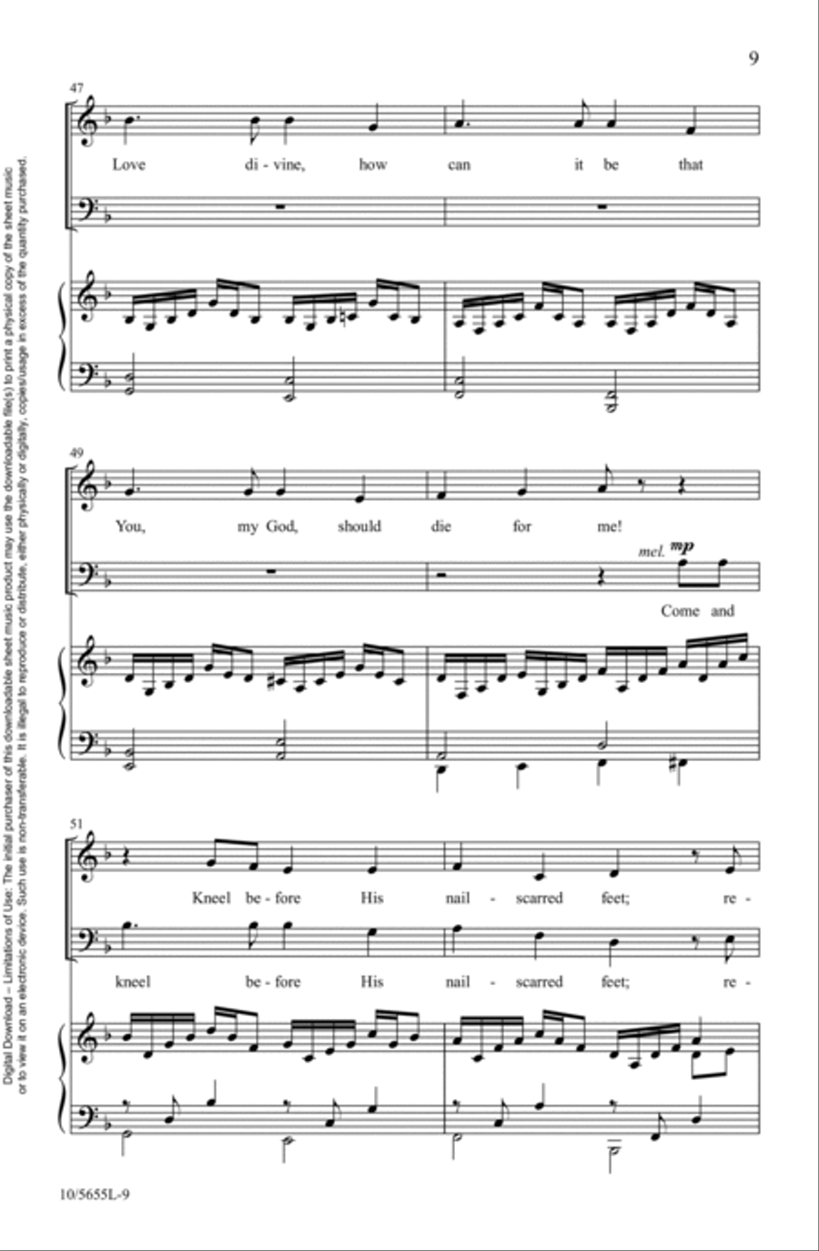 Crucified! Jesus Dies for You and Me 4-Part scores gallery preview page 9