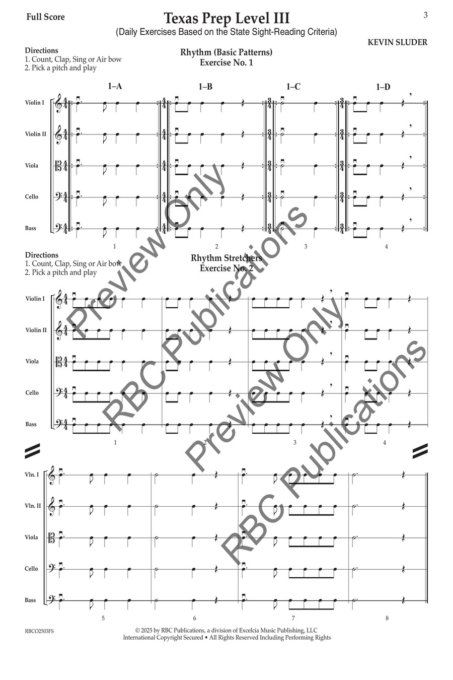 Texas Prep Level III Texas Prep Level III Orchestra scores gallery preview page 2