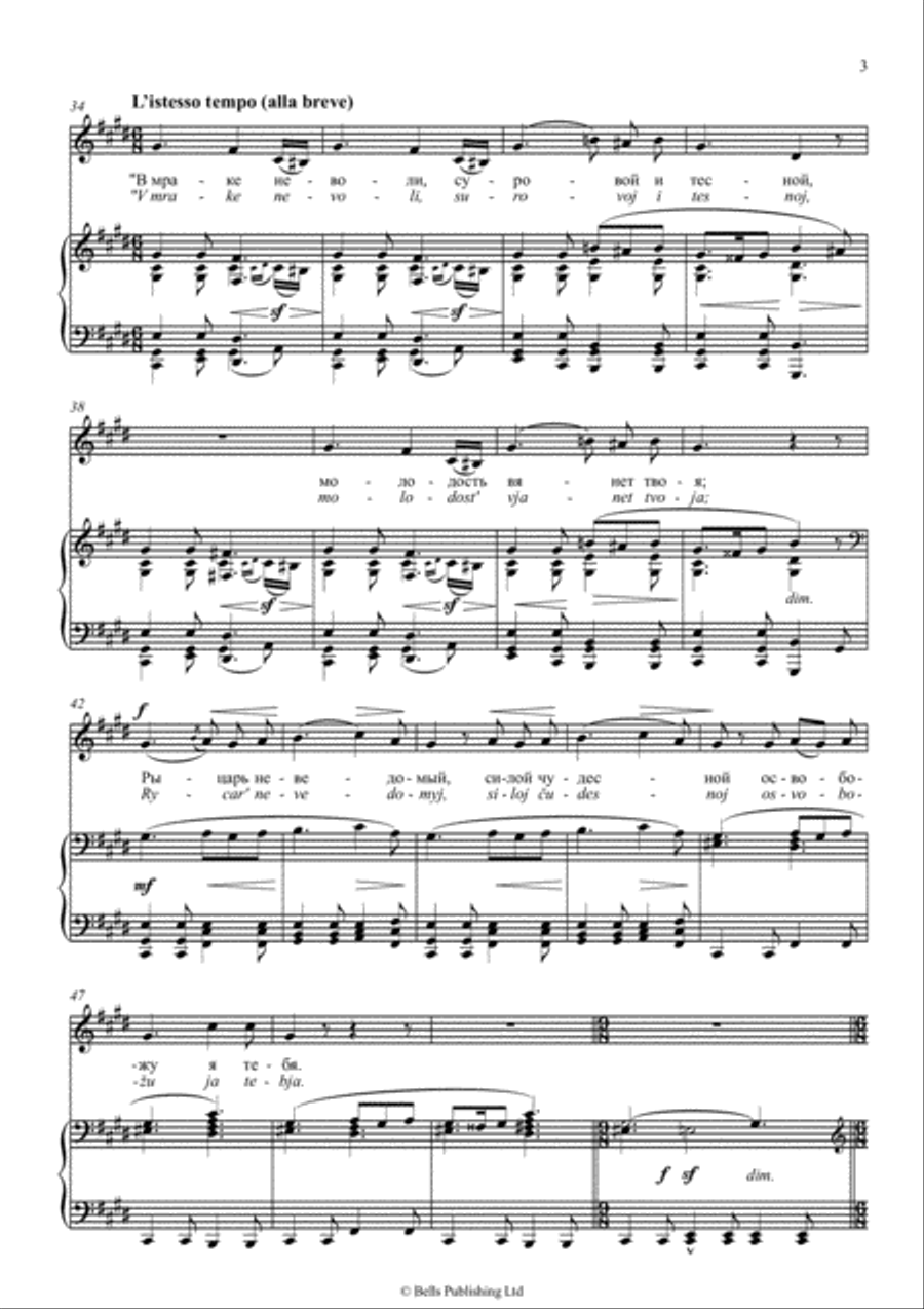 Serenada (G minor) Voice Solo scores gallery preview page 3