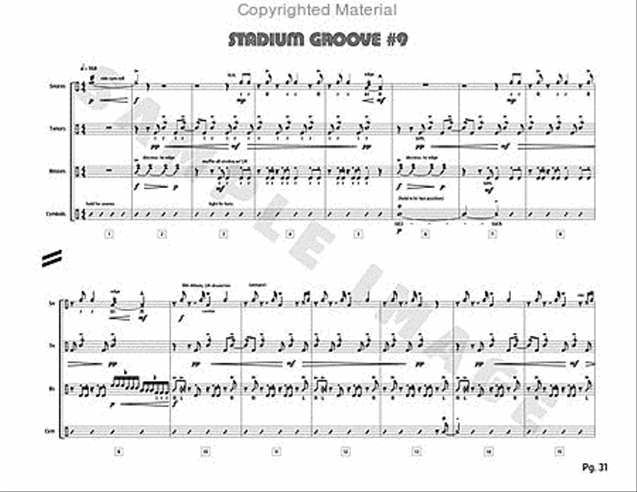 Stadium 54 Percussion scores gallery preview page 15
