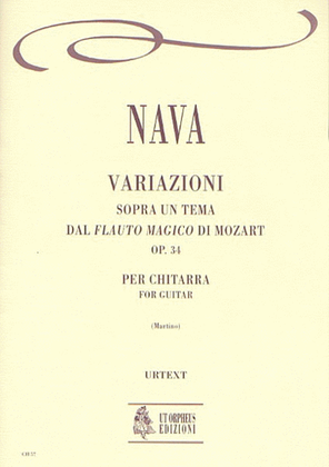 Book cover for Variations on a Theme from Mozart’s "Magic Flute" Op. 34 for Guitar