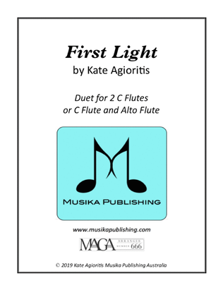 Book cover for First Light - Flute Duet
