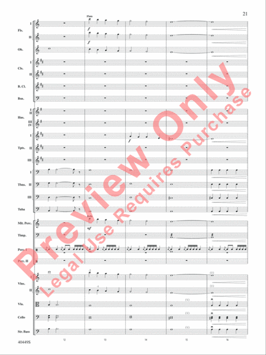 The Hobbit: An Unexpected Journey, Suite from Full Orchestra scores gallery preview page 22