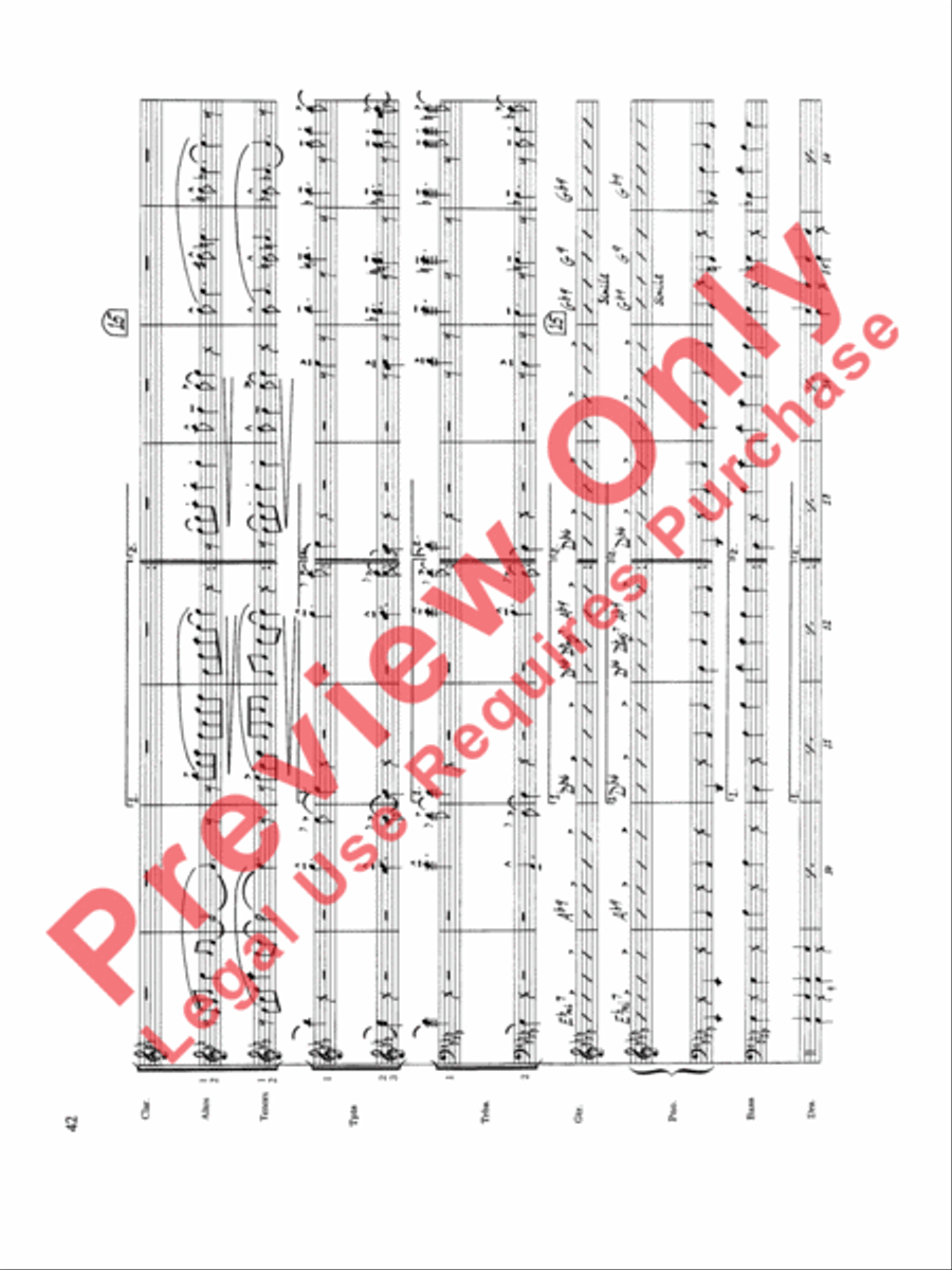 Original Big Band Sounds Big Band scores gallery preview page 43