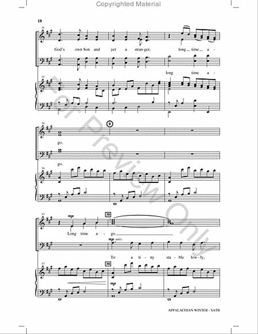 Appalachian Winter Choir scores gallery preview page 17