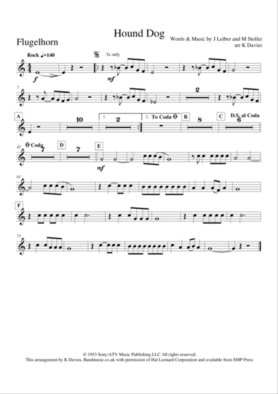 Hound Dog Hound Dog Small Ensemble scores gallery preview page 6