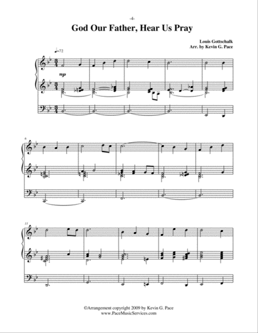 God, Our Father, Hear Us Pray - organ solo prelude Organ Solo scores gallery preview page 2