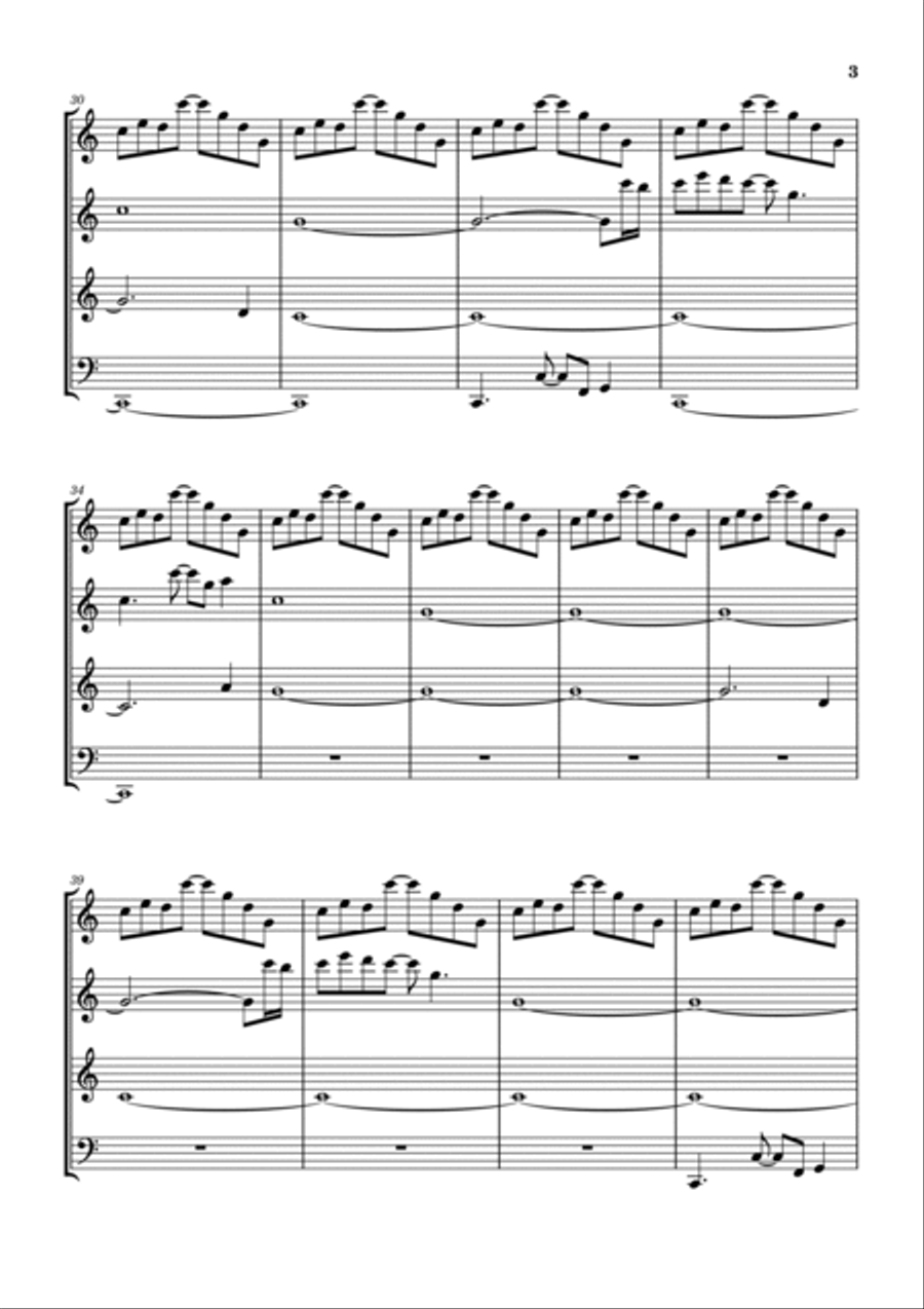 La Villa Strangiato La Villa Strangiato Woodwind Quartet scores gallery preview page 4