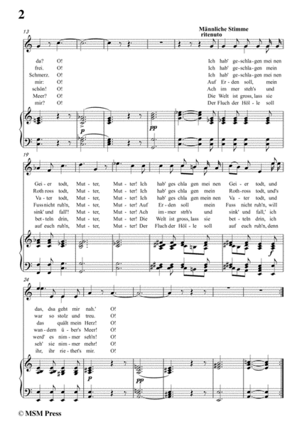 Schubert-Eine altschottische Ballade,in a minor,Op.165,No.5,for Voice and Piano image number null