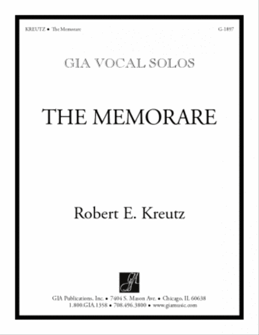 The Memorare Choir scores gallery preview page 1