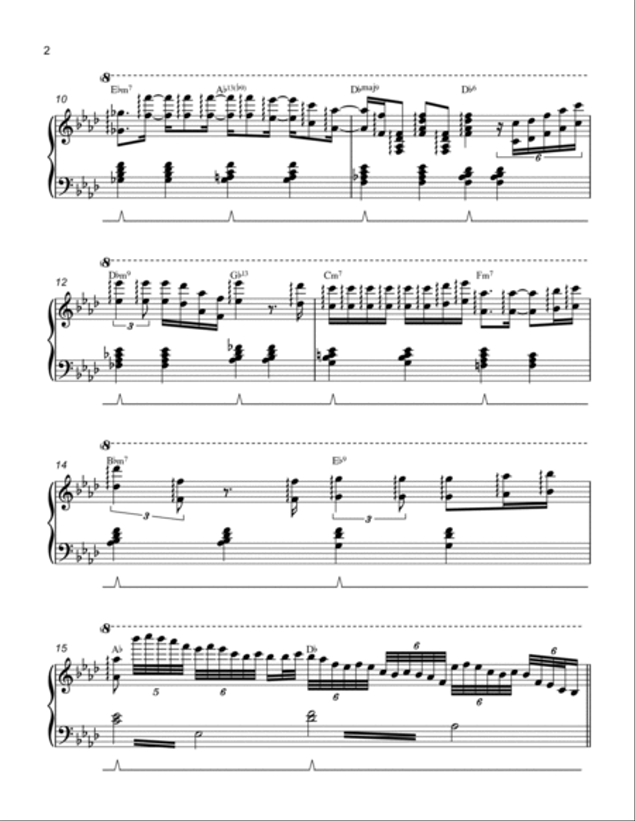 Misty Piano Solo scores gallery preview page 2