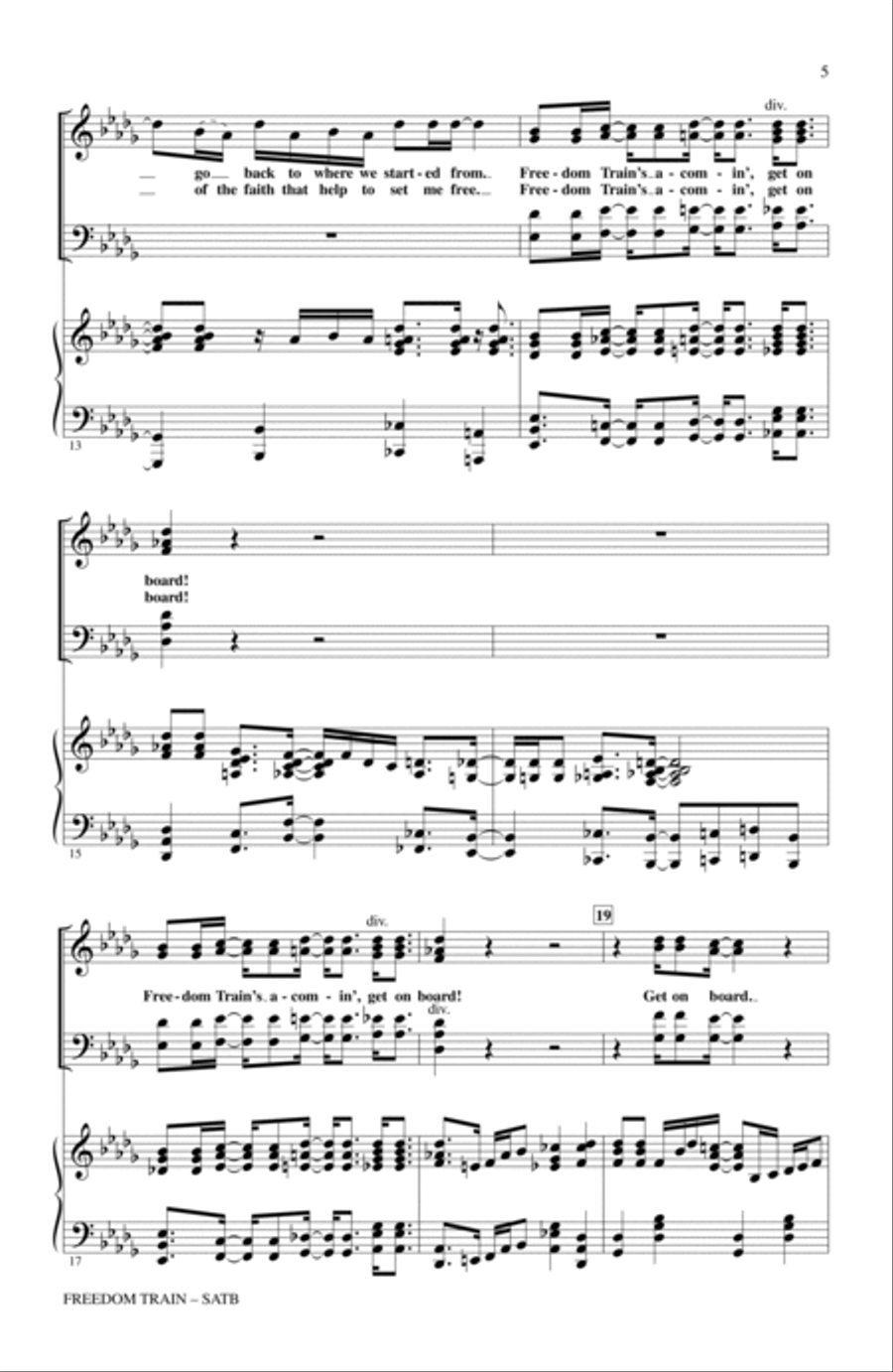 Freedom Train 4-Part scores gallery preview page 3