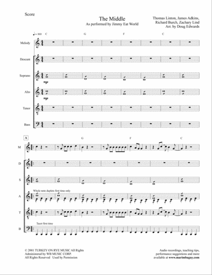 The Middle Percussion Ensemble scores gallery preview page 5
