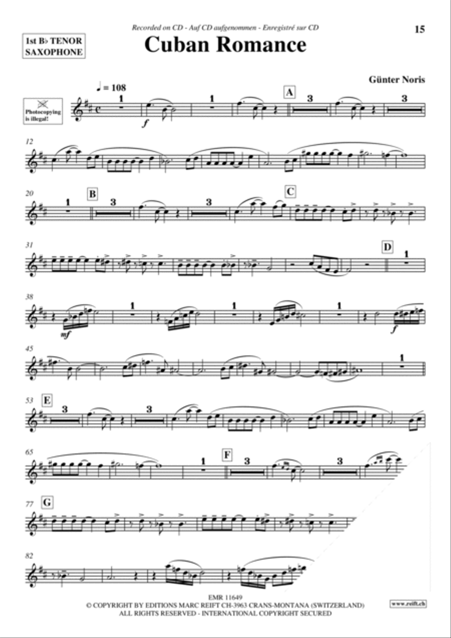 Play The 1st Tenor Sax With The Ballroom Dance Orchestra Vol. 3 Tenor Saxophone scores gallery preview page 13