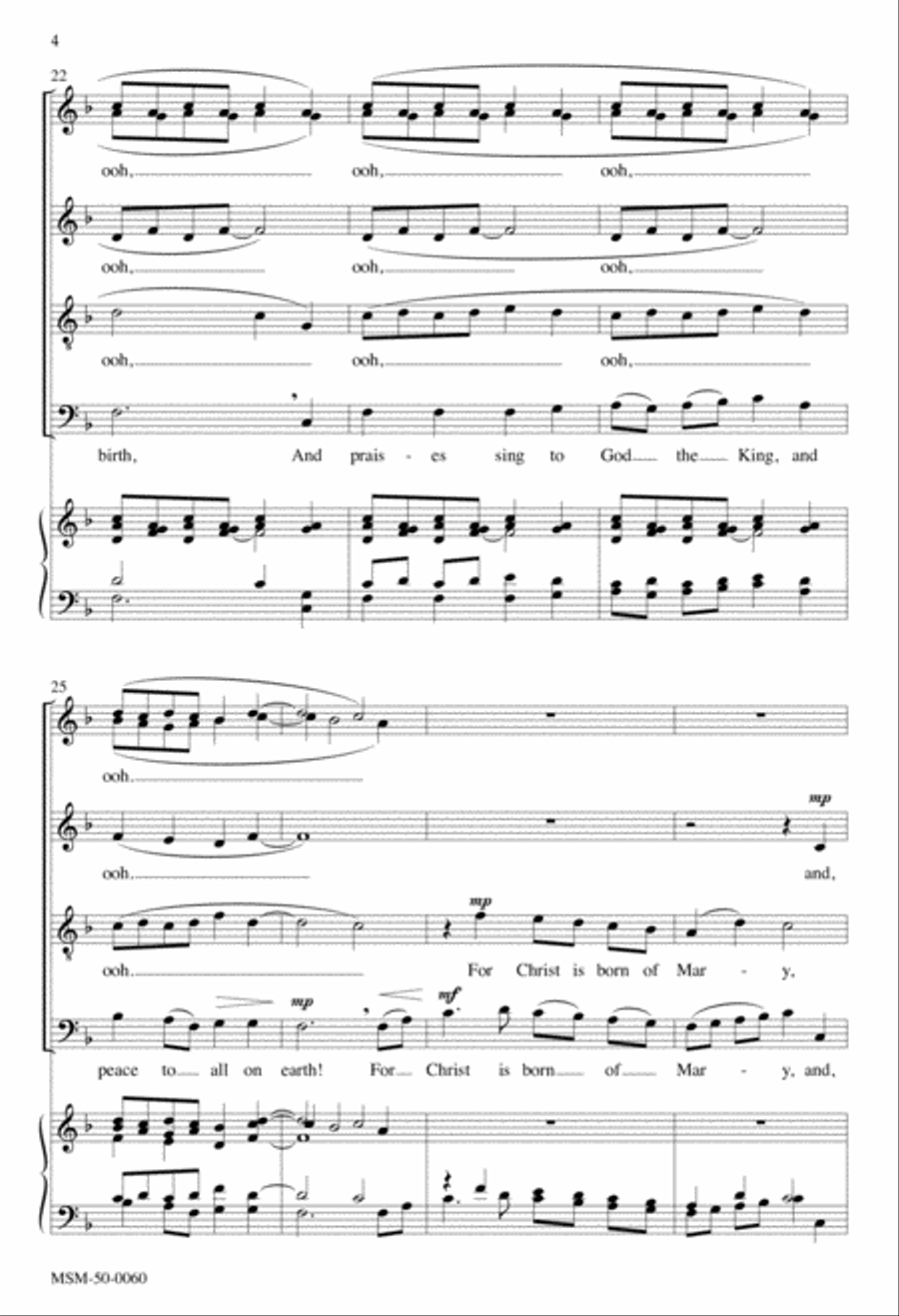 O Little Town of Bethlehem SSATB scores gallery preview page 3