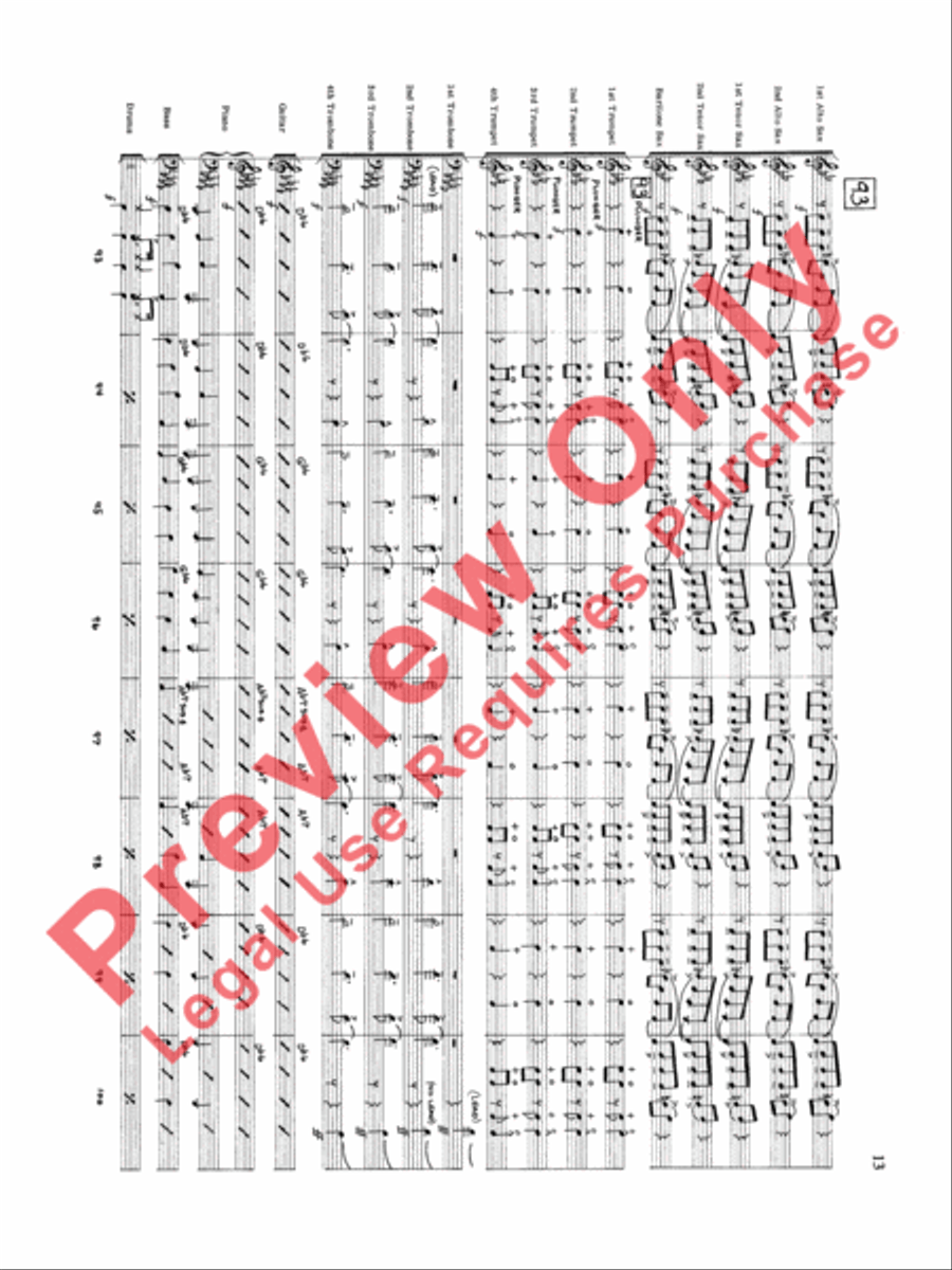 Original Big Band Sounds Big Band scores gallery preview page 14