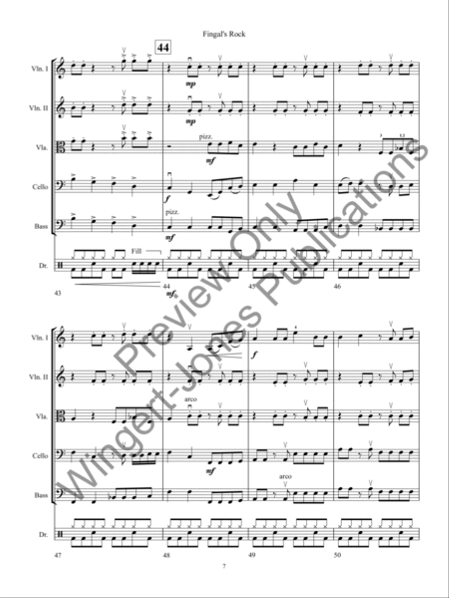 Fingal's Rock String Orchestra scores gallery preview page 10