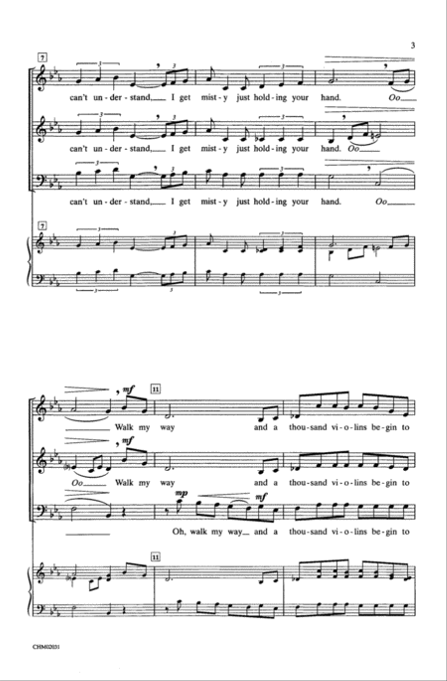 Misty - SAB 3-Part scores gallery preview page 3