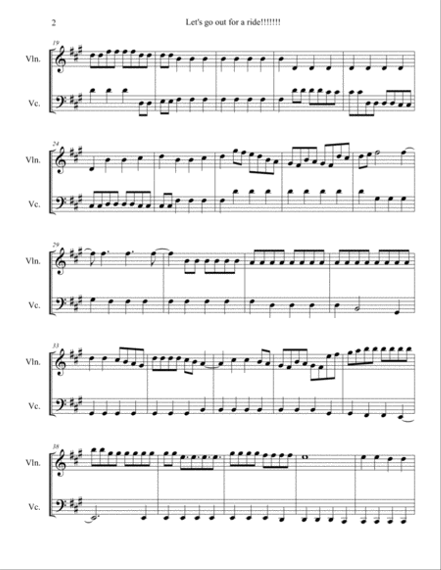 Let's Go Out For a Ride Small Ensemble scores gallery preview page 2