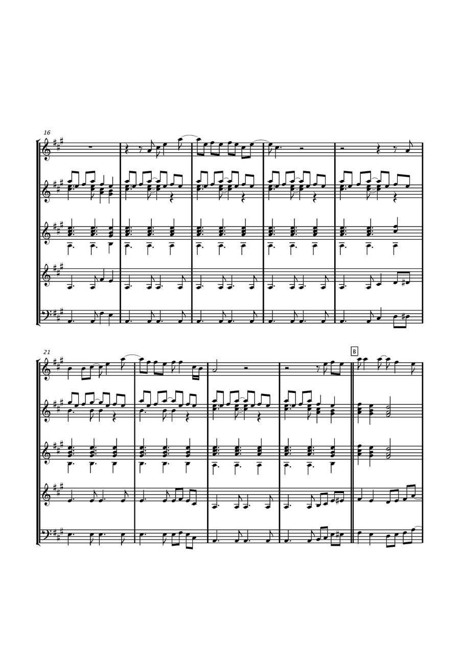 Say You Love Me Guitar Ensemble scores gallery preview page 6