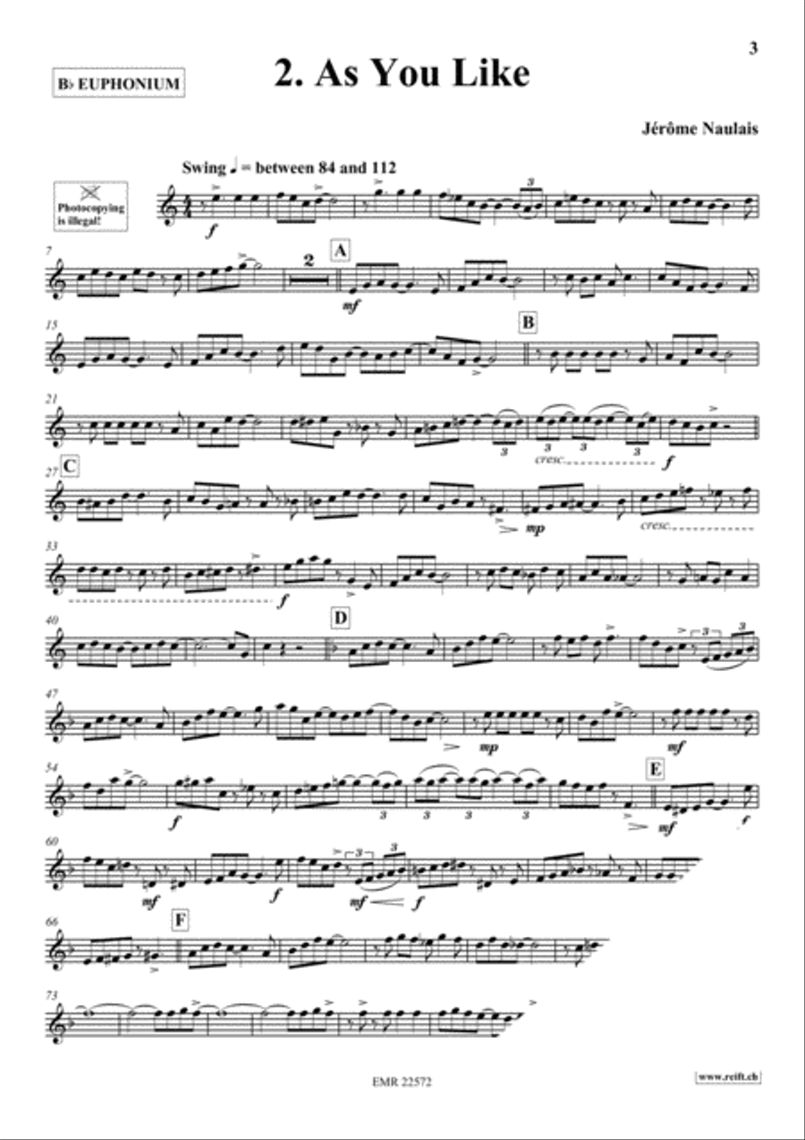 Play With Your Band Volume 1 Euphonium scores gallery preview page 4