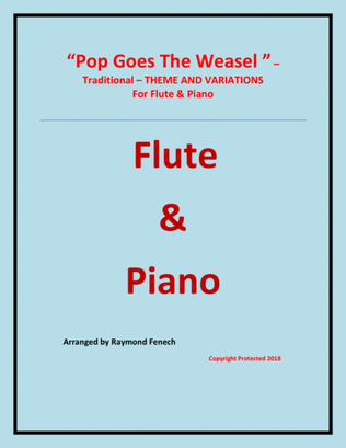 Book cover for Pop Goes The Weasel - Theme and Variation For Flute and Piano