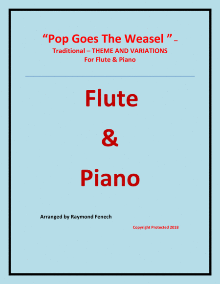 Pop Goes The Weasel - Theme and Variation For Flute and Piano image number null