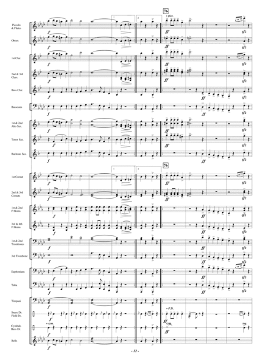 E Pluribus Unum E Pluribus Unum Concert Band scores gallery preview page 11