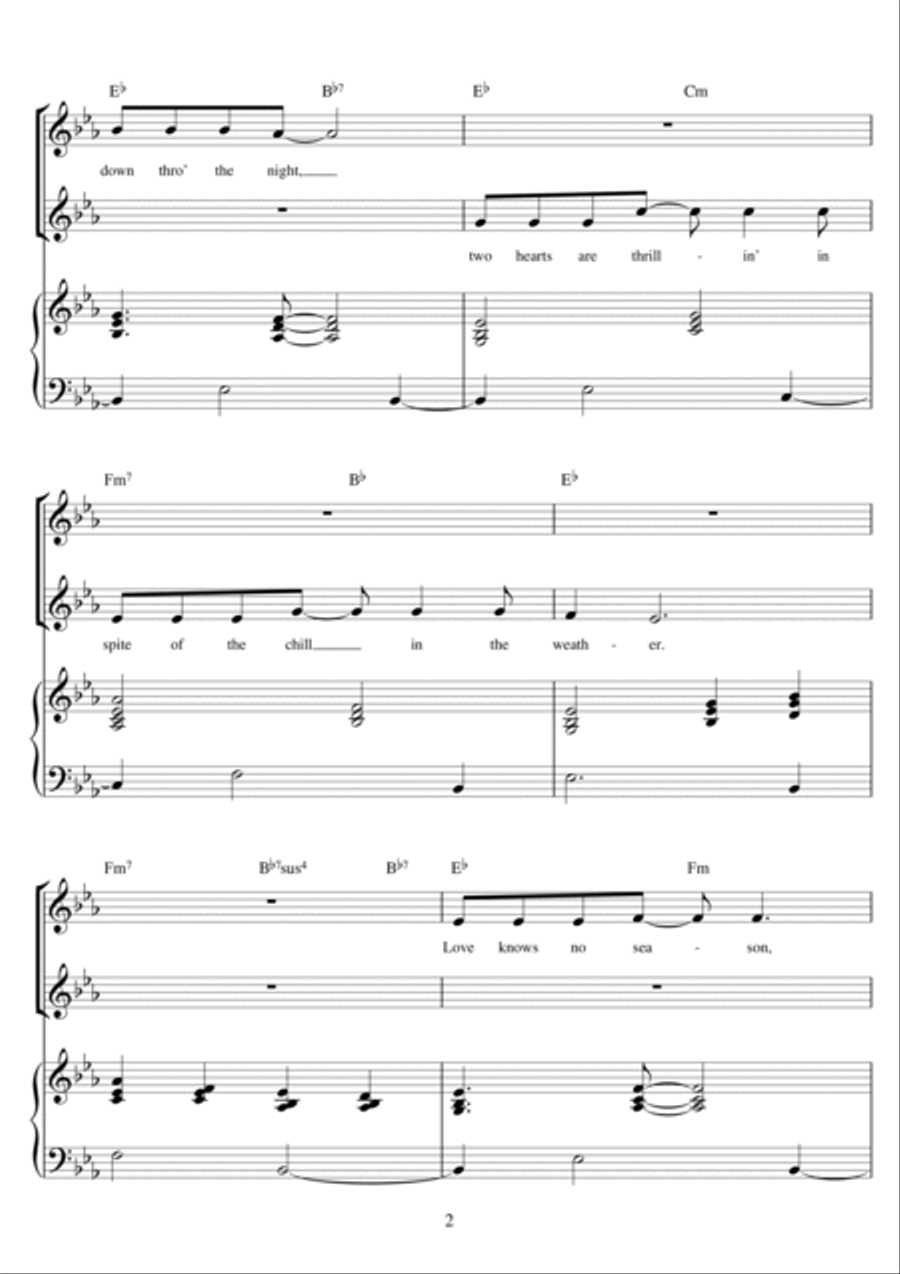 Winter Wonderland (arr. Rick Hein) 2-Part scores gallery preview page 2