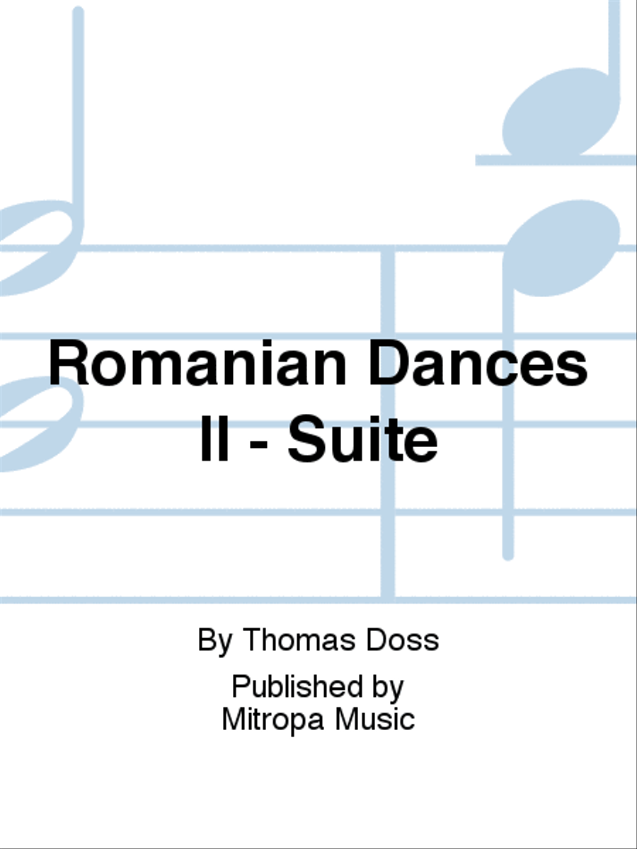 Romanian Dances II - Suite Concert Band scores gallery preview page 1
