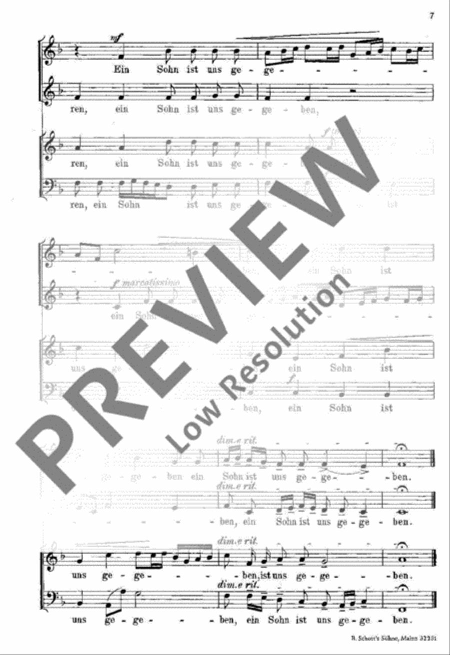 Weihnachtsmotetten 4-Part scores gallery preview page 7