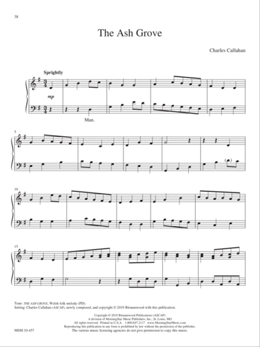 The Ash Grove The Ash Grove Organ scores gallery preview page 1