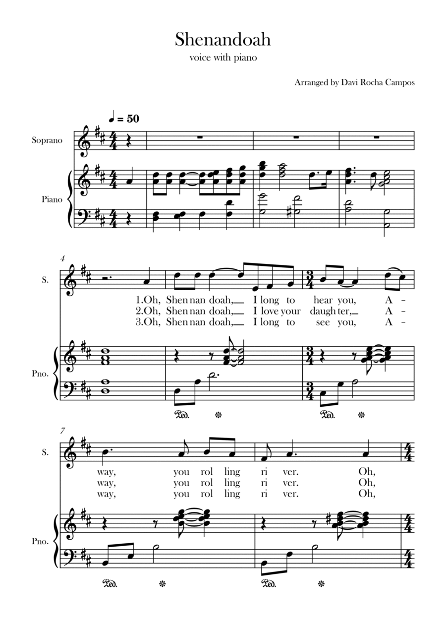 Shenandoah Chamber Music scores gallery preview page 1