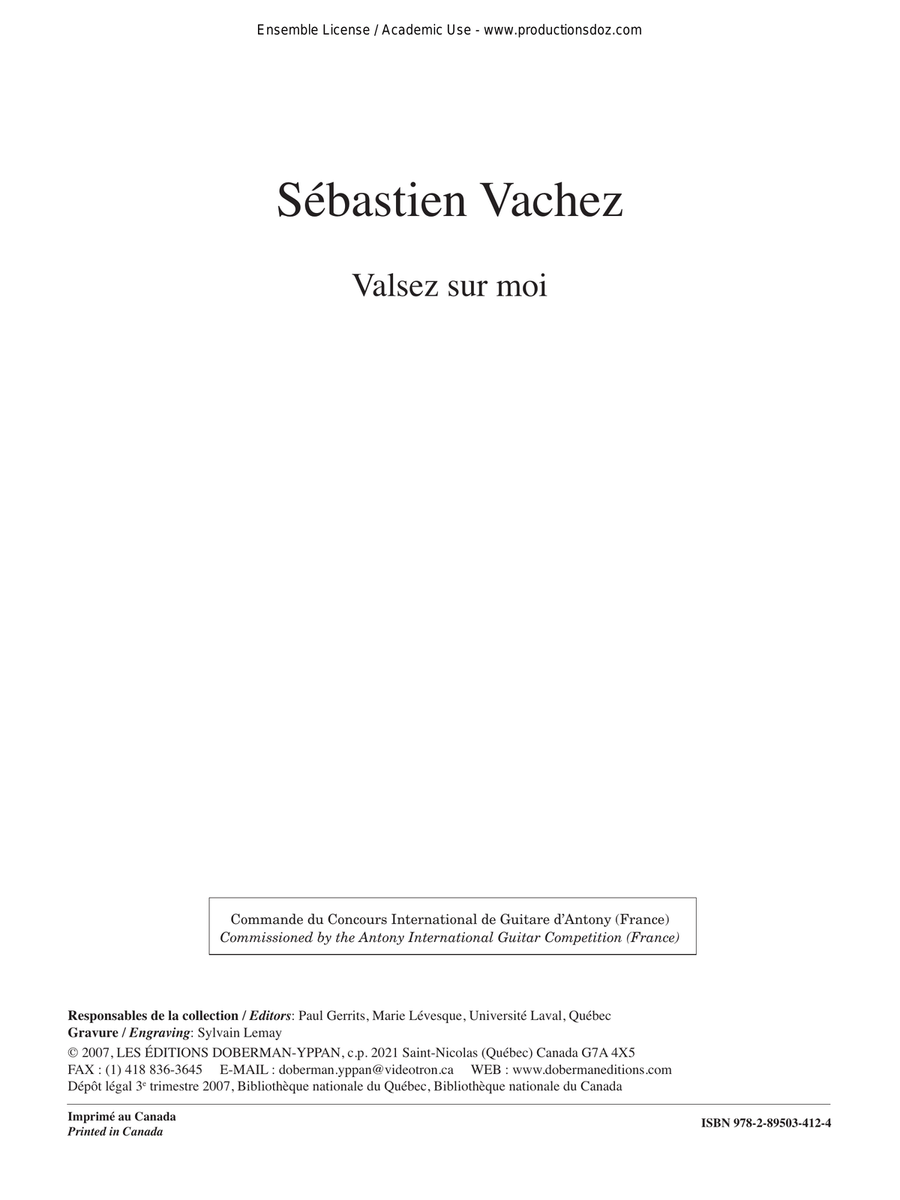 Valsez sur moi