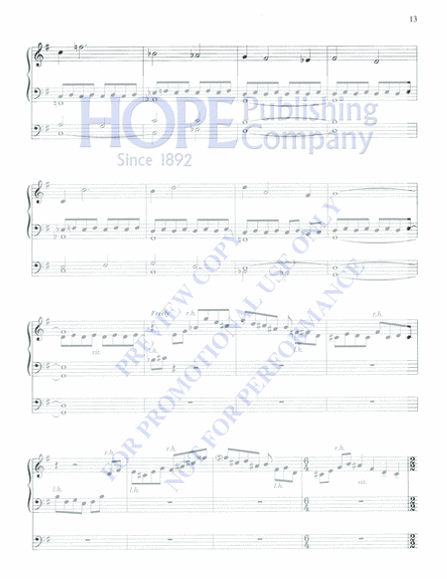 The Nativity Organ Solo scores gallery preview page 13