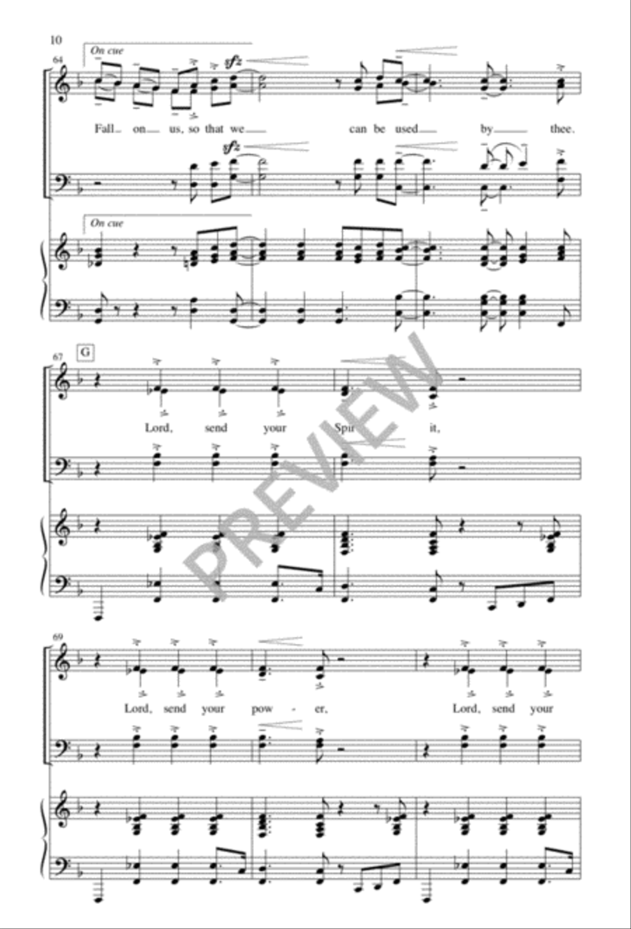Lord, Send Your Spirit 4-Part scores gallery preview page 11