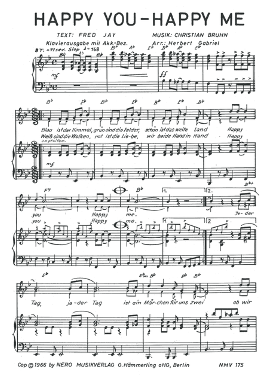 Happy You - Happy Me Happy You - Happy Me Piano, Vocal scores gallery preview page 3