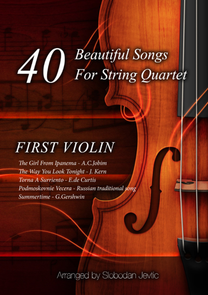 40 Beautiful Songs For String Quartet - Book Three