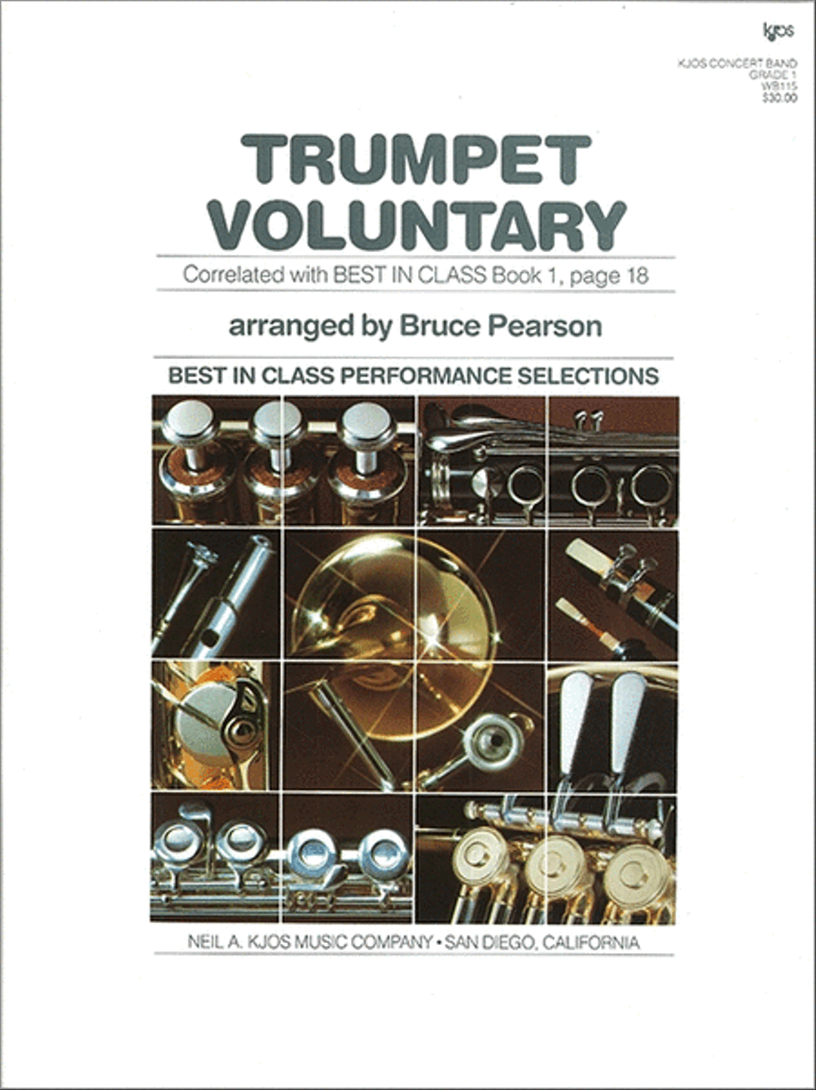 Trumpet Voluntary Concert Band scores gallery preview page 1