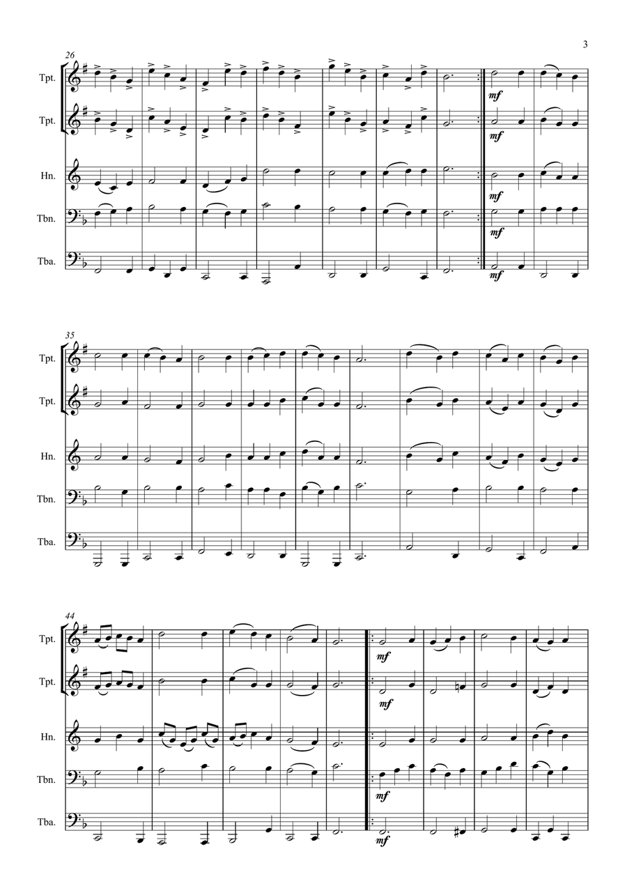 Love Divine Brass Ensemble scores gallery preview page 3