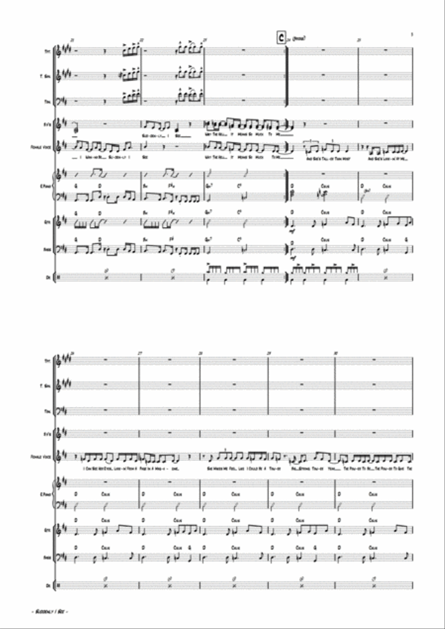 Suddenly I See Large Ensemble scores gallery preview page 6