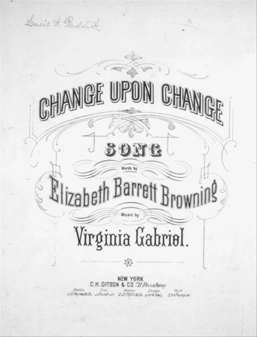 Change Upon Change. Song Voice scores gallery preview page 1