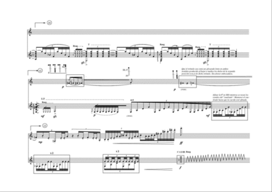 Kradim for Clarinet and Guitar Clarinet scores gallery preview page 4