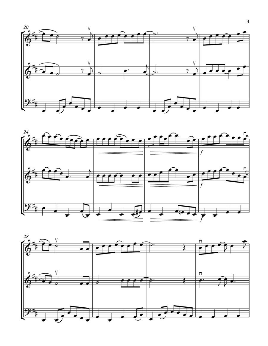 Forever And Ever, Amen String Trio scores gallery preview page 3
