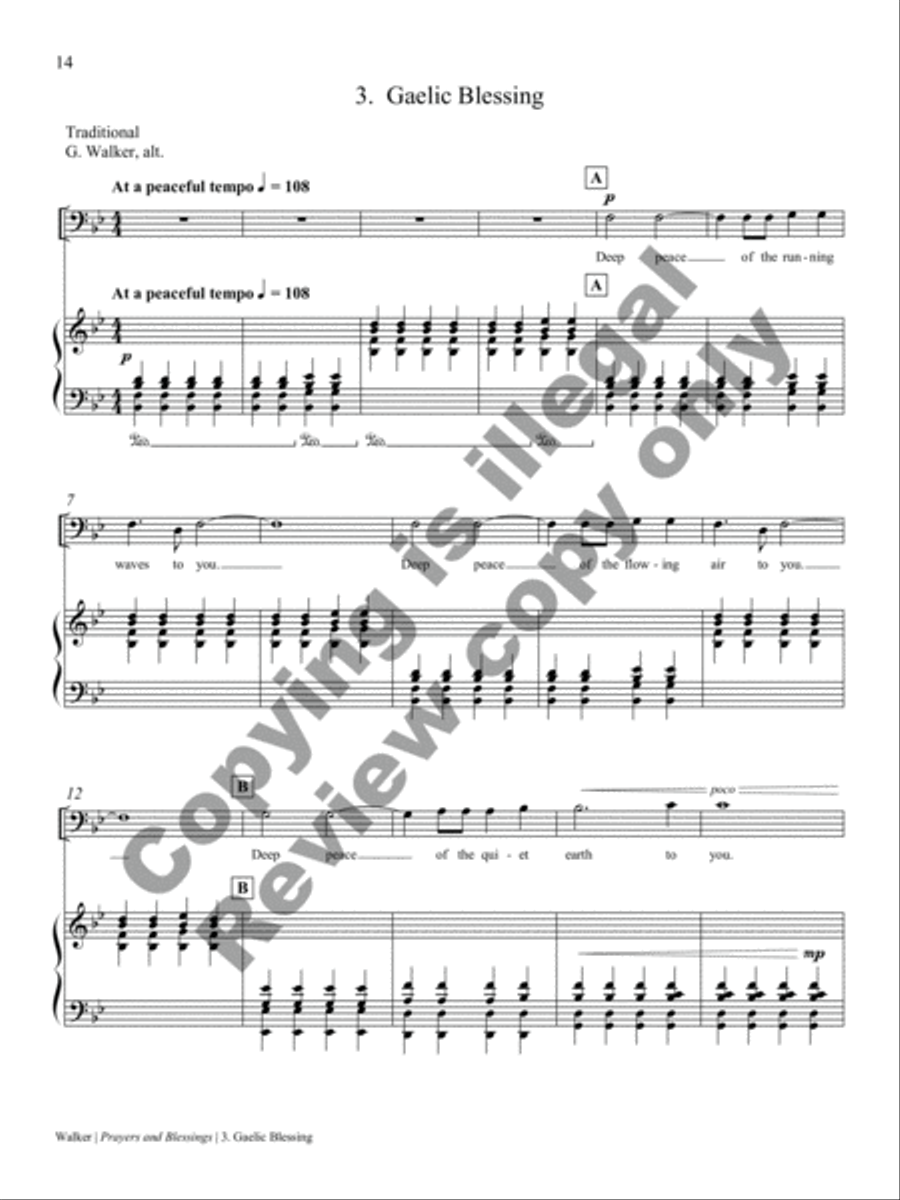 Prayers and Blessings Baritone Voice scores gallery preview page 10