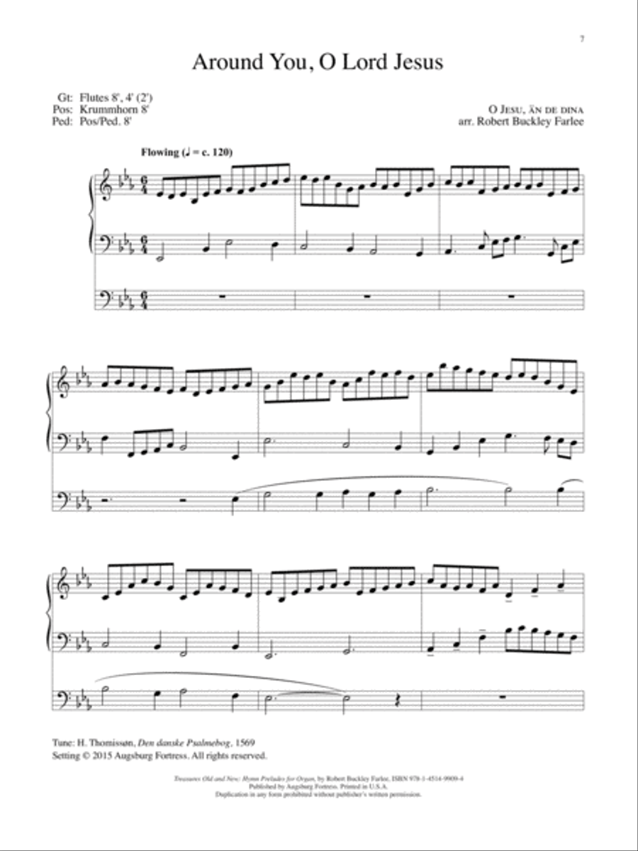 Treasures Old and New: Hymn Preludes for Organ Organ Solo scores gallery preview page 5