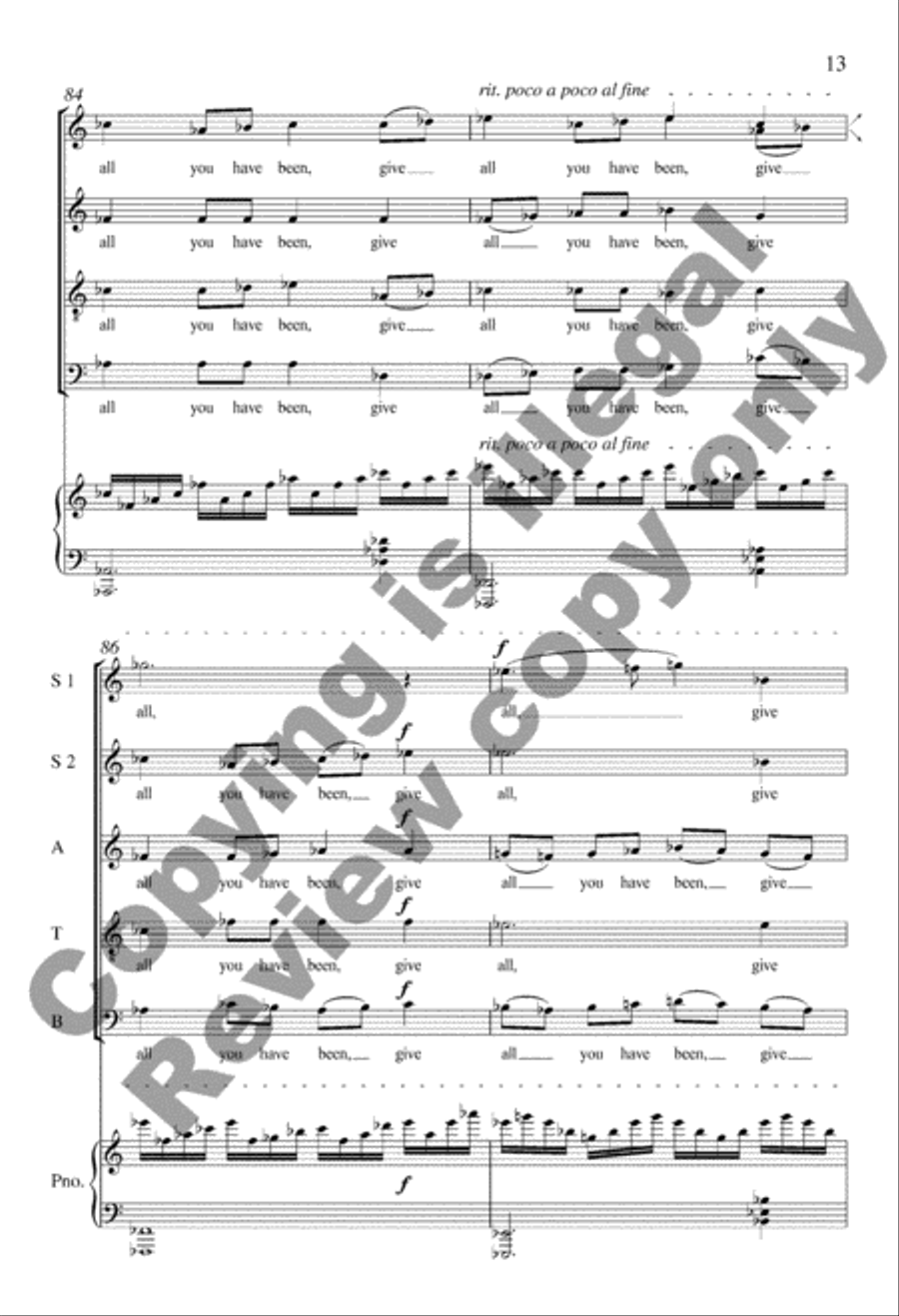 Life Has Loveliness 4-Part scores gallery preview page 13