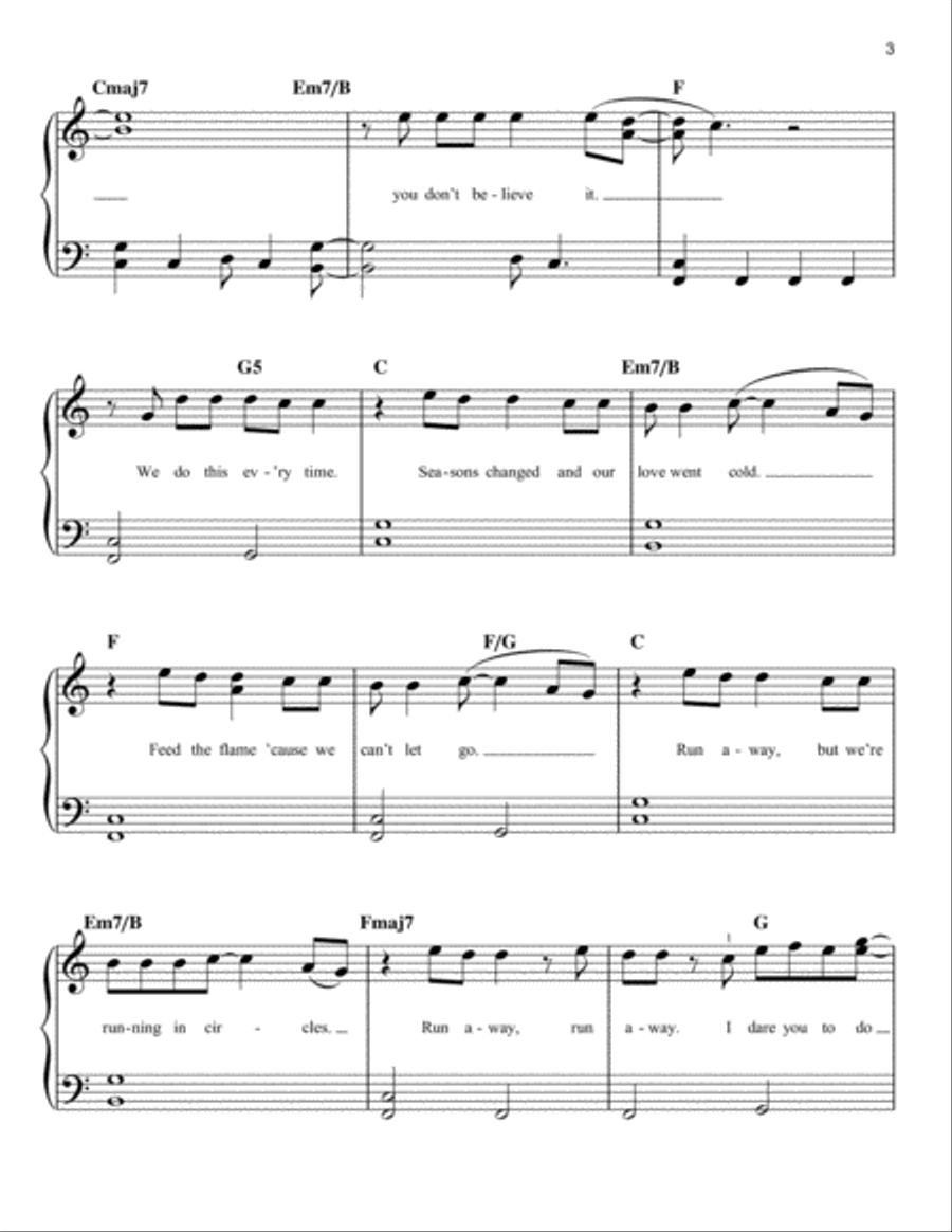 Circles Easy Piano scores gallery preview page 3