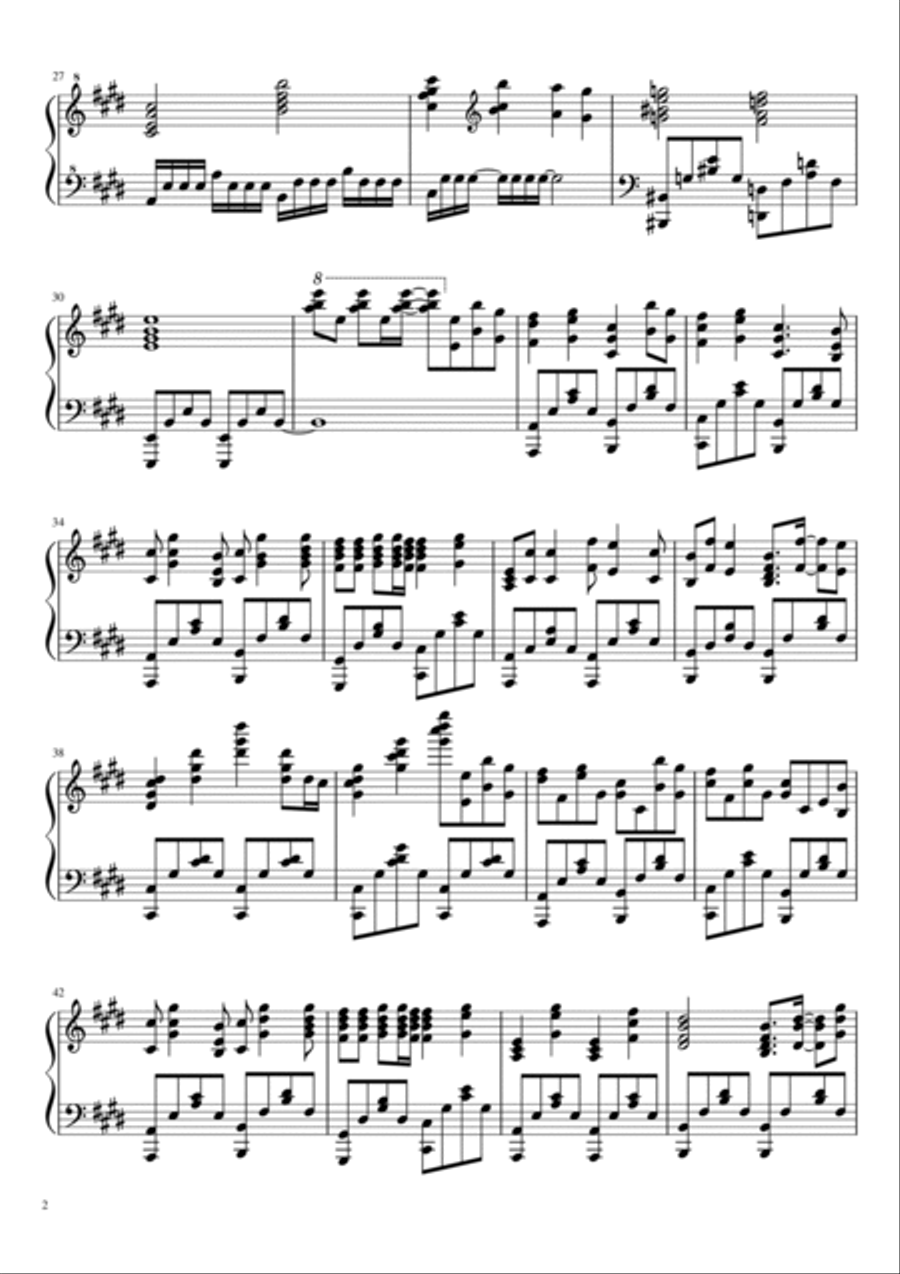 Styx Helix Piano Solo scores gallery preview page 2